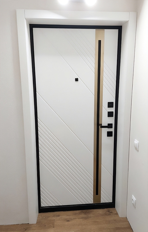 Дверь с тонкой полоской Дверь с тонкой полоской